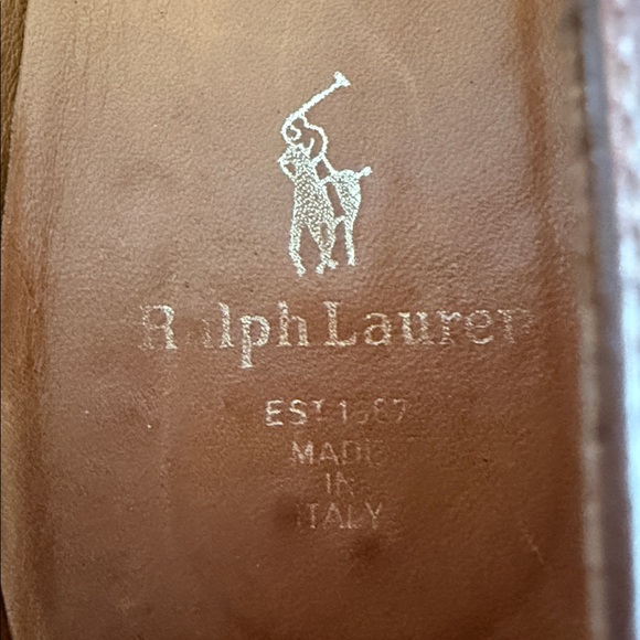 🔥RalphLaurenCollection PurpleLabelAllLeather ClassicTimelessEUCMadeInItaly7.5B - Picture 5 of 8